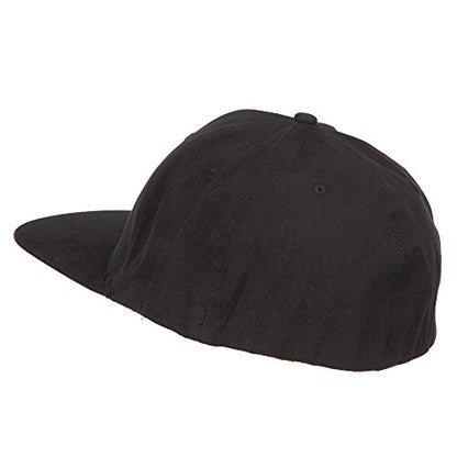 e4Hats.com Big Size Flat Bill Stretchable Fitted Cap - color: Black, size: X-Large-XX-Large