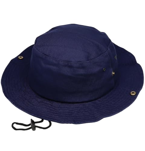 Antourage Bucket Hat Unisex Hiking Outdoor Fishing Hunting Safari Packable UV Protection Multiuse Boonie Hat - color: 09.navy, size: Large