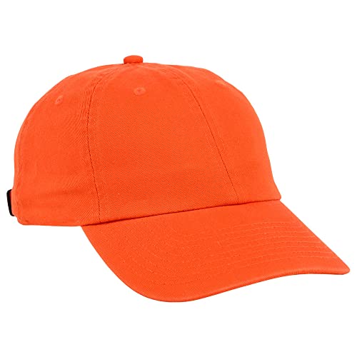 Lids Blank Baseline Dad Adjustable Strapback Hat - color: Orange