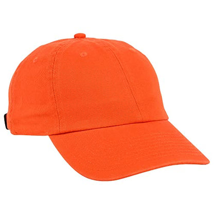 Lids Blank Baseline Dad Adjustable Strapback Hat - color: Orange