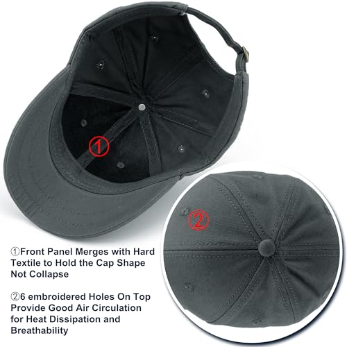 Loneshark Short Brim Baseball Hat for Running Small Bill Umpire Cap - color: Grey