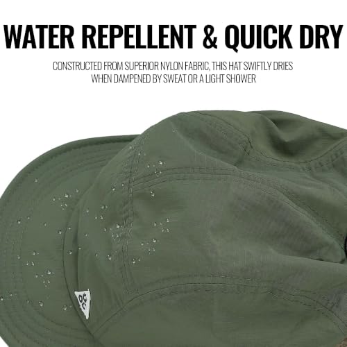 Croogo Quick Dry Short Brim Baseball Cap 5 Panel Lightweight Running Hat - color: Ddy1-black