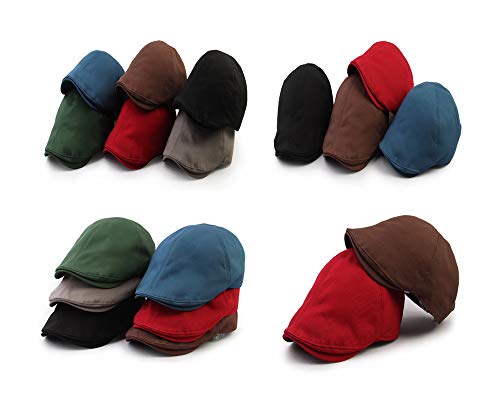 WITHMOONS Newsboy Hat Original Clean Up Adjustable Style Ivy Hat MAAD0884 - color: Black