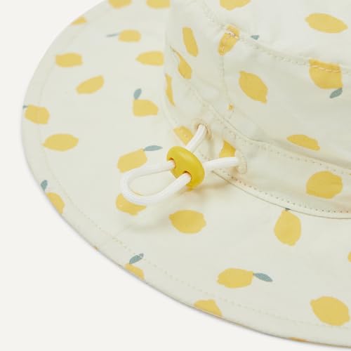 Amazon Essentials x Sofia Grainge Unisex Babies' Cotton Bucket Hat - color: Yellow Lemon, size: 0-3 Months