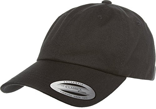 Flexfit/Yupoong 6245CM Low Profile Cotton Twill (Dad Cap) - color: Black