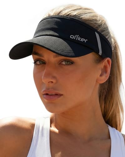 Sun Visor Hat for Women & Men UV Protection Lightweight Sports - color: Bl