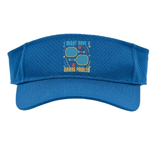 Funny Pickleball Player Pun Pickleball Sport Sun Visor - color: Royal Blue