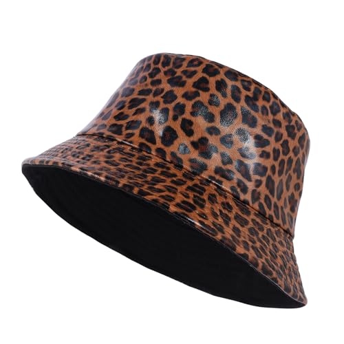 Unisex Black Bucket Hat Waterproof Rain Hat Reversible Shiny Rave Bucket Hat for Concert Festival - color: D2