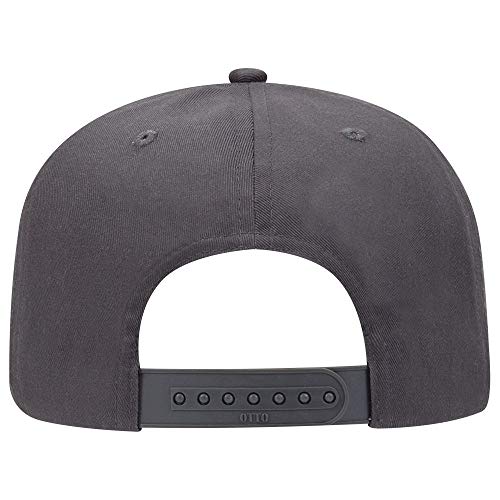 OTTO 6 Panel Pro Style Cotton Blend Twill Cap - color: Char. Gray