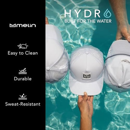 melin A-Game Hydro, Men’s Performance Snapback Hat - color: Heather Ocean, size: X-Large