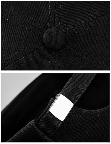 DIYDECAL Brimless Docker Cap,Skullcap Beanie, Retro Sailor Hat for Mens Womens - color: Black
