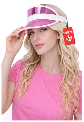 Nicky Bigs Novelties Poker Dealer Visor, Pink Plastic Halloween Costume
