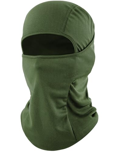 ROXUN Ski Mask Balaclava, Motorcycle Summer Cooling Breathable UV Protector - color: 109-one Army Green