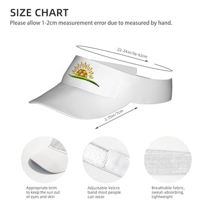 Embroidered Pickleball Visor Men Women,Gifts for Pickleball Lovers - color: White, style: Pickleball Sunshine