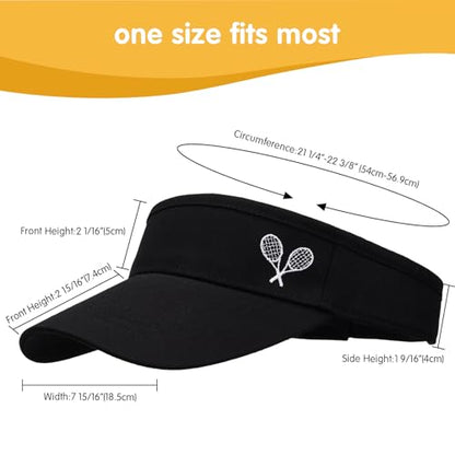 WILLPORT Kids Adjustable Cotton Visor Sun Hat,6-12Y - color: Black