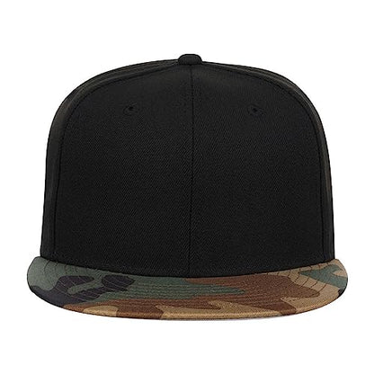 Lids Blank Dime Adjustable Snapback Hat - color: Black/Camo