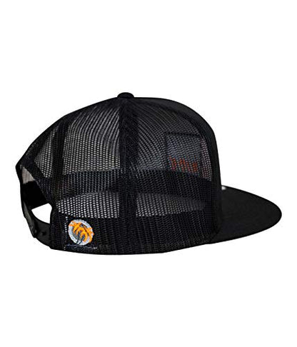 N-R Combo Classic 6006 Snapback Trucker Baseball Hat - color: Black