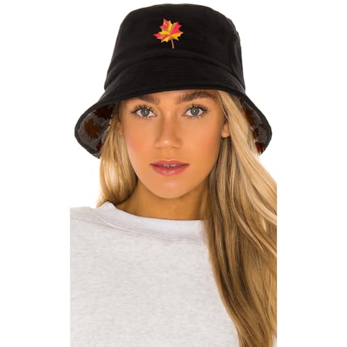 Bucket Hat for Men Women Funny Holiday Fishing Hat Cute Fisherman Cap - color: T-leaves