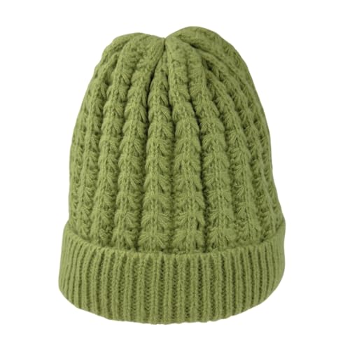 Humble Hilo Knit Hats Beanies for Women Winter Pom Beanie Men or Women Beanies Cable Knit Beanie - color: Fern