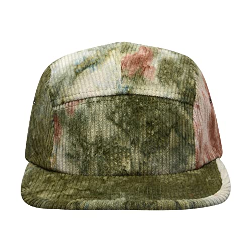 5 Panel Camper Hat | Multi-Color Unique Designs | Caps for Men & Women | Large or X-Large - color: Green Brown Corduroy, size: 7 1/4-7 3/8