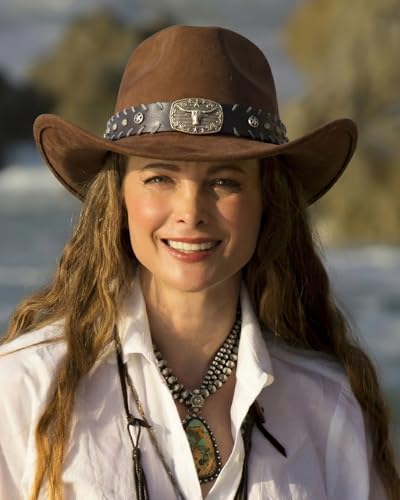 BELTROAD Cowboy Hat for Men Women, Western Cowboy Hats with Gift Hat Box - color: Brown( Bull Bronze ), size: Large