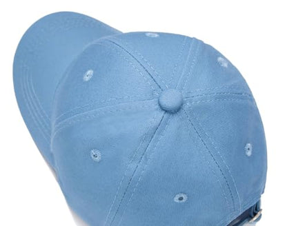 Edoneery Kids Baseball Hat, Adjustable Cotton Cap - color: Blue, style: 9-14 Years