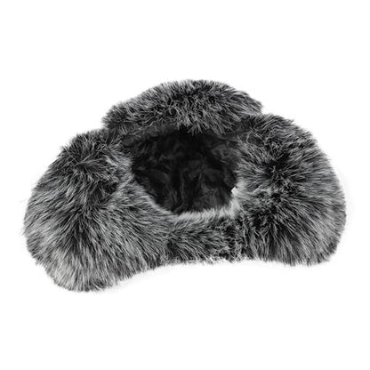 PURFUN Fuzzy Faux Fur Ushanka Russian Hat for Men Women, Winter Plush Full Hood Earflap Cap Cycling Ski Hunting Trapper Hat - color: White