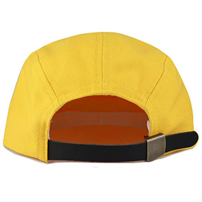 The Hat Depot Exclusive Made in USA Cotton 5 Panel Unstructured Outdoor Cap - color: Gold