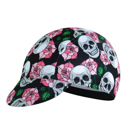 Cycling Cap for Man and Woman Cycling Hat Under Helmet-Polyester Breathable Sweat Absorbent - color: Flo-1