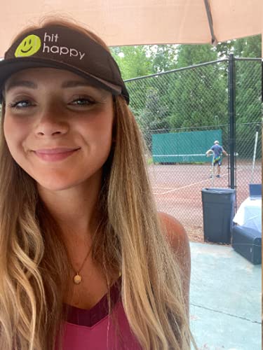 Hit Happy Pickleball Visors for Women - color: Black