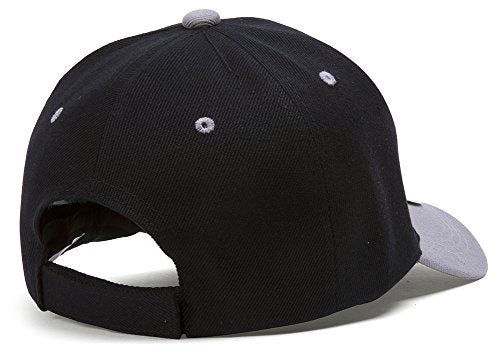 TOP HEADWEAR 12-Pack Adjustable Baseball Hat - color: Black/Grey