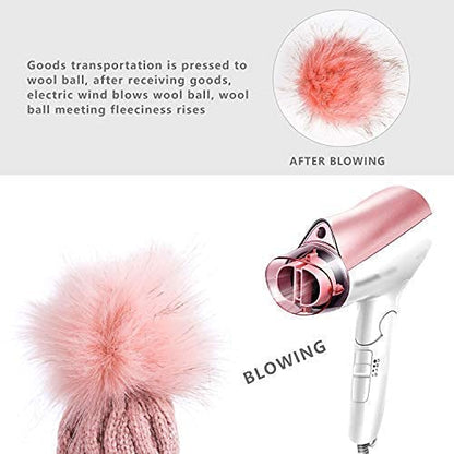 REDESS Women Winter Pom Pom Beanie Hat with Warm Fleece Lined - color: Beige