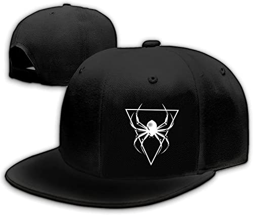 Horror Skull Hat Snapback Hat for Men Women Black Adjustable Classic Adult Baseball Cap Flat Bill Hip Hop Cap - color: Animal Spider