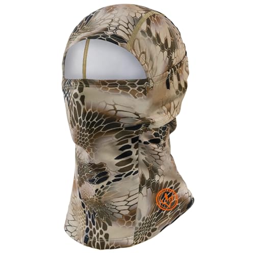 BASSDASH Winter Balaclava Fleece Ski Mask Ninja Hood Neck Warmer Fishing Hunting - color: Highland Ⅲ