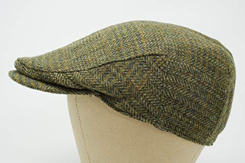 Borges & Scott The Galway - Irish Tweed Flat Cap - color: Country Green, size: Large-XX-Large