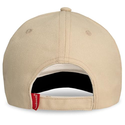 Headsweats Dad Hat – Men's Embroidered Twill Baseball Cap, Adjustable Strapback, Lightweight, Breathable - color: Sand/Bigfoot
