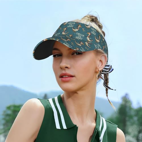 Unisex Adjustable Sports Sun Visor - color: Goose