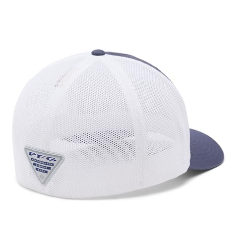 Columbia Unisex PFG Logo Mesh Ball Cap - color: Nocturnal/White/Us Fish Flag, size: XX-Large