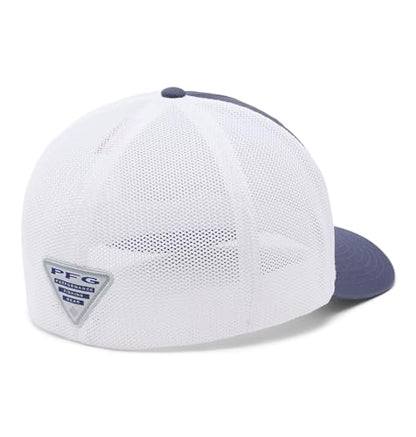 Columbia Unisex PFG Logo Mesh Ball Cap - color: Nocturnal/White/Us Fish Flag, size: XX-Large