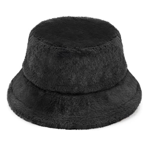 Trendy Bucket Hat - Comfortable Packable Sun Beach Hat for Women Men, Perfect for Outdoor Activities Travel Hiking - color: Black