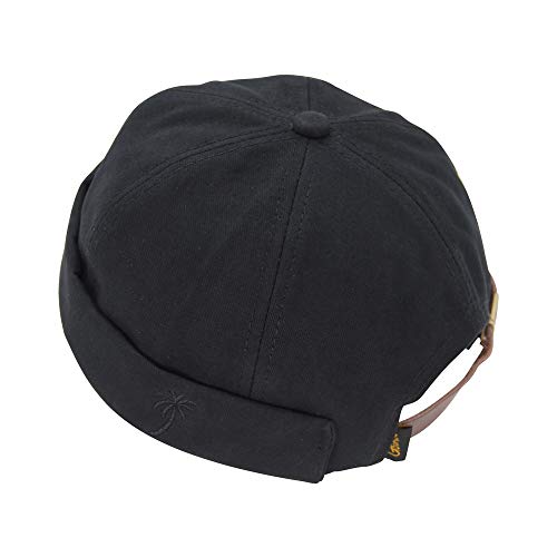 jerague Beanie Hat for Men Women Brimless Cuffed Hat Skullcap Watch Cap Adjustable - color: B-black/Khaki