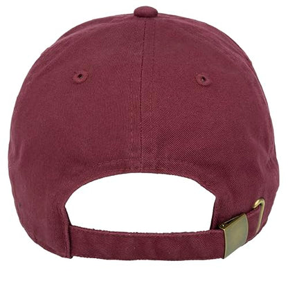 Gelante Baseball Cap Dad Hat 100% Cotton Polo Style Plain Blank Adjustable Size. - color: Burgundy