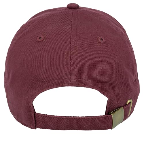 Gelante Baseball Cap Dad Hat 100% Cotton Polo Style Plain Blank Adjustable Size. - color: Burgundy