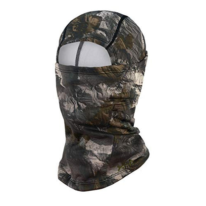 BASSDASH Winter Balaclava Fleece Ski Mask Ninja Hood Neck Warmer Fishing Hunting - color: Forest Camo