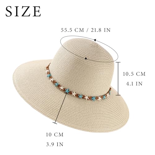 MILAKOO Straw Mesh Buckle Hat Ribbon Bow Cap Strap Foldable Roll Up Cap Sun Protection Hat for Travel - color: 02 Beige