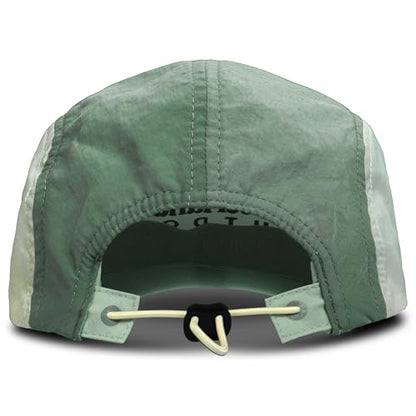 Timberland Mens Split Brim Foldable Camp Hat, Adjustable Panel Hat, Lightweight - color: Cameo Green Multi (Light Green)