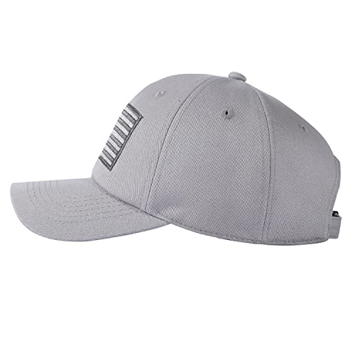 IIN American Flag Baseball Cap for Men Women Low Profile USA Army Tactical Operator Military Plain Dad Hat - color: Gray