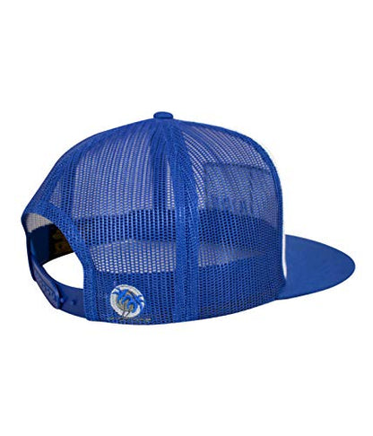 N-R Combo Classic 6006 Snapback Trucker Baseball Hat - color: Blue