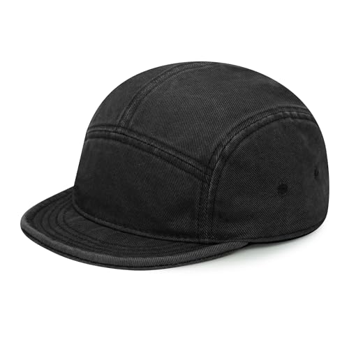 Clakllie Cotton 5 Panel Hats Hip Hop Short Brim Hats for Women Men Soft Golf Dad Hats Low Profile Trucker Cap with Adjustable - color: Cdus-bsad2514-black