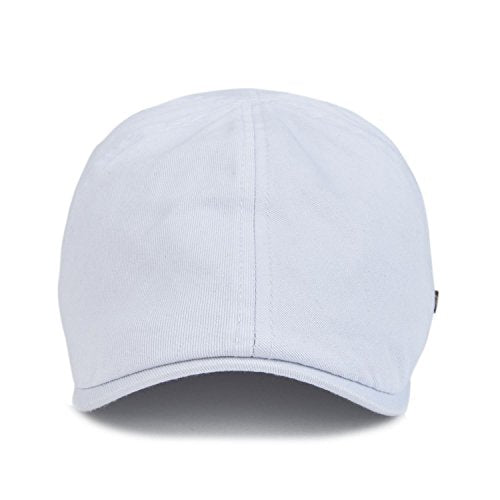 VOBOOM Cotton Flat Cabbie Hat Gatsby Ivy Irish Hunting Newsboy Cap - color: White